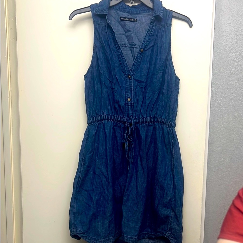 Denim Sleeveless Mini Dress